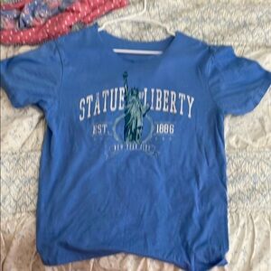 Women's Blue Statue of Liberty Tee